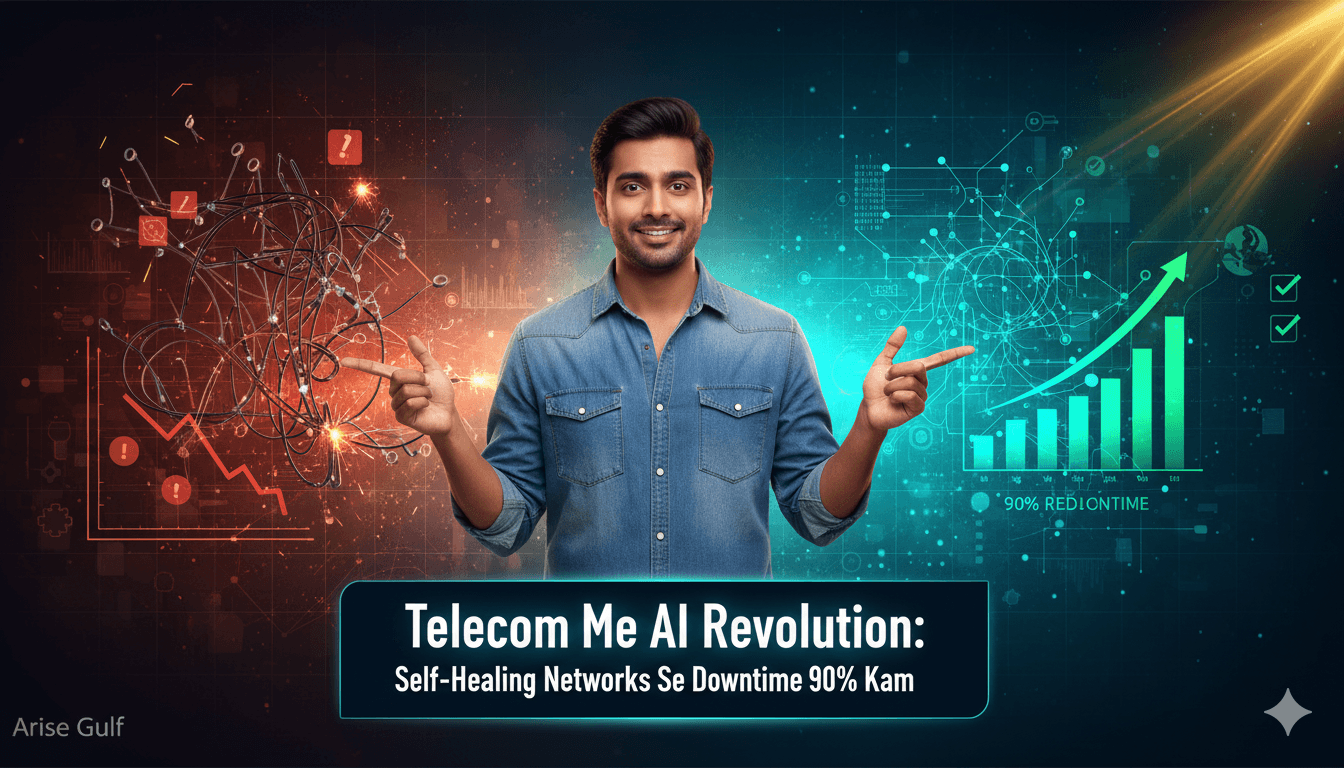 Telecom Me AI Revolution: Self-Healing Networks Se Downtime 90% Kam