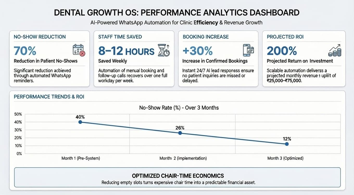 Proven results: 70% no-show reduction and 200%+ ROI in 60 days